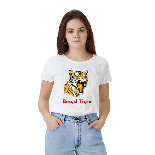 Alba Solid Printed T-Shirt