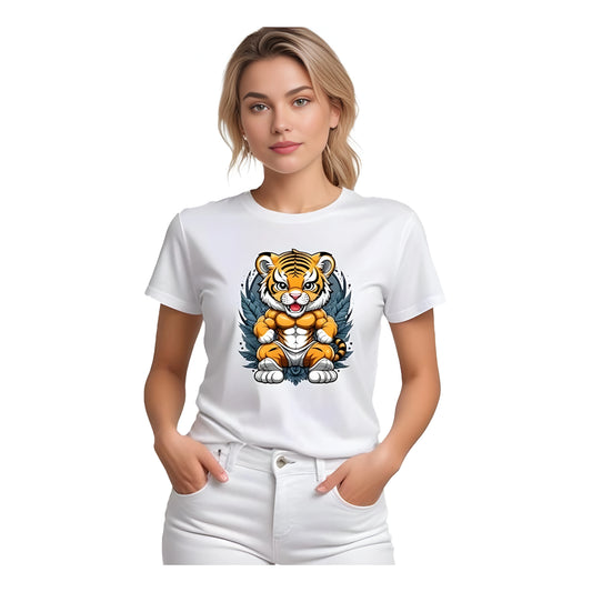 Avena Solid Printed T-Shirt