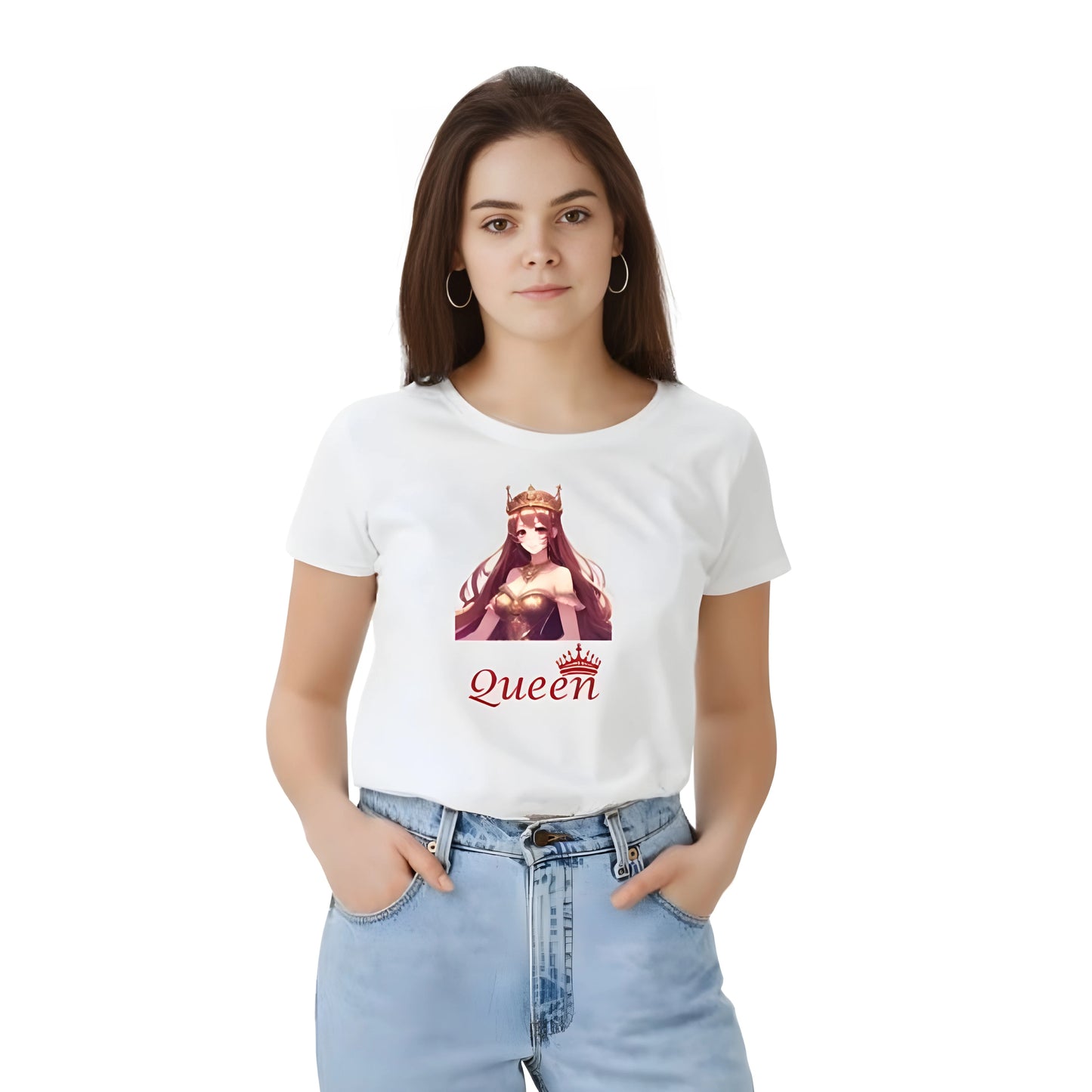 Naya Solid Printed T-Shirt