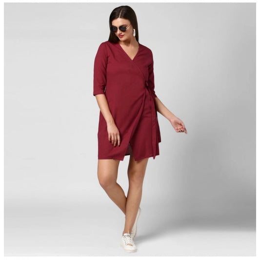 Maroon Dress - Navura