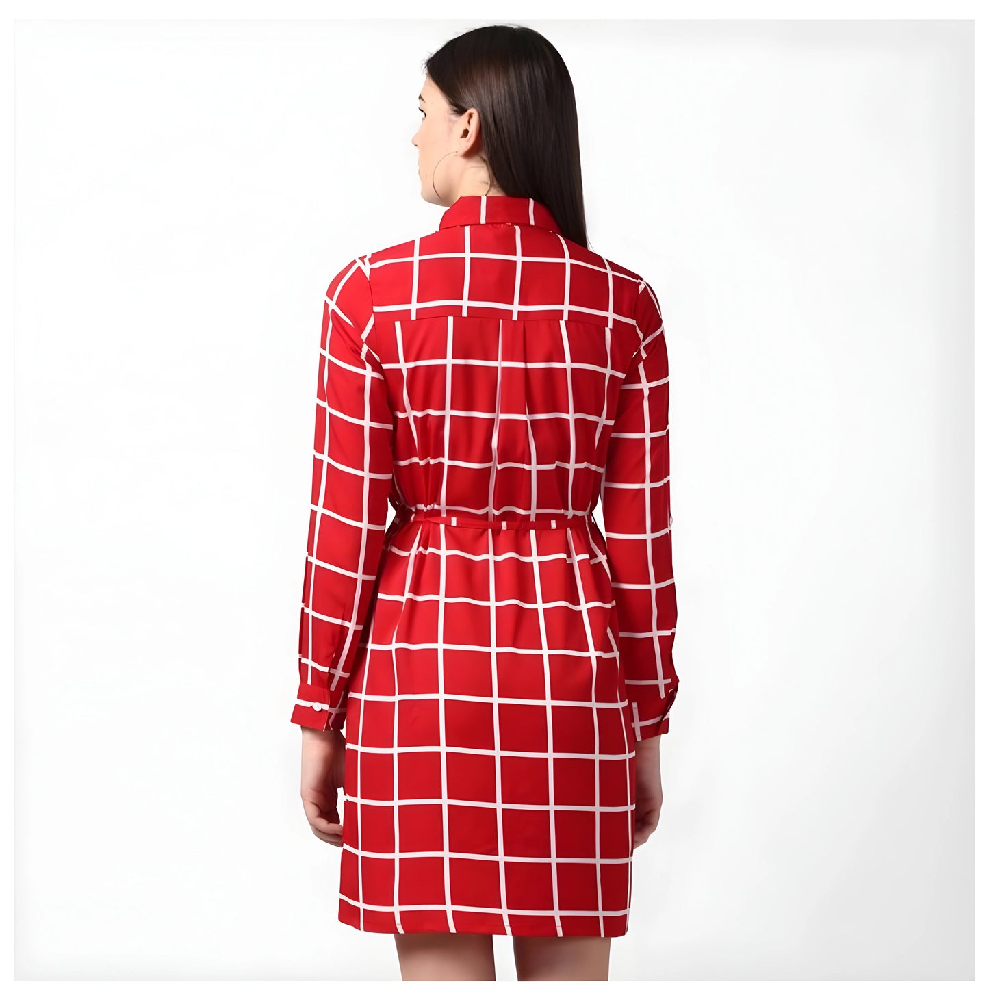 Brix Checkered Dress