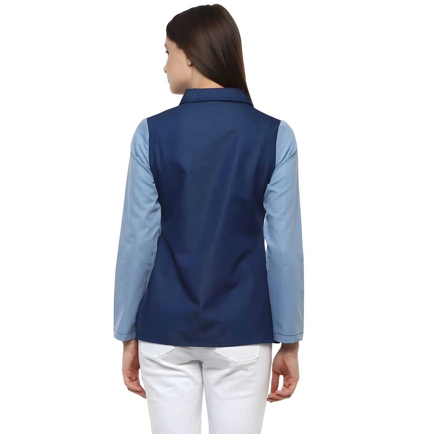 Azure Patch Work Top
