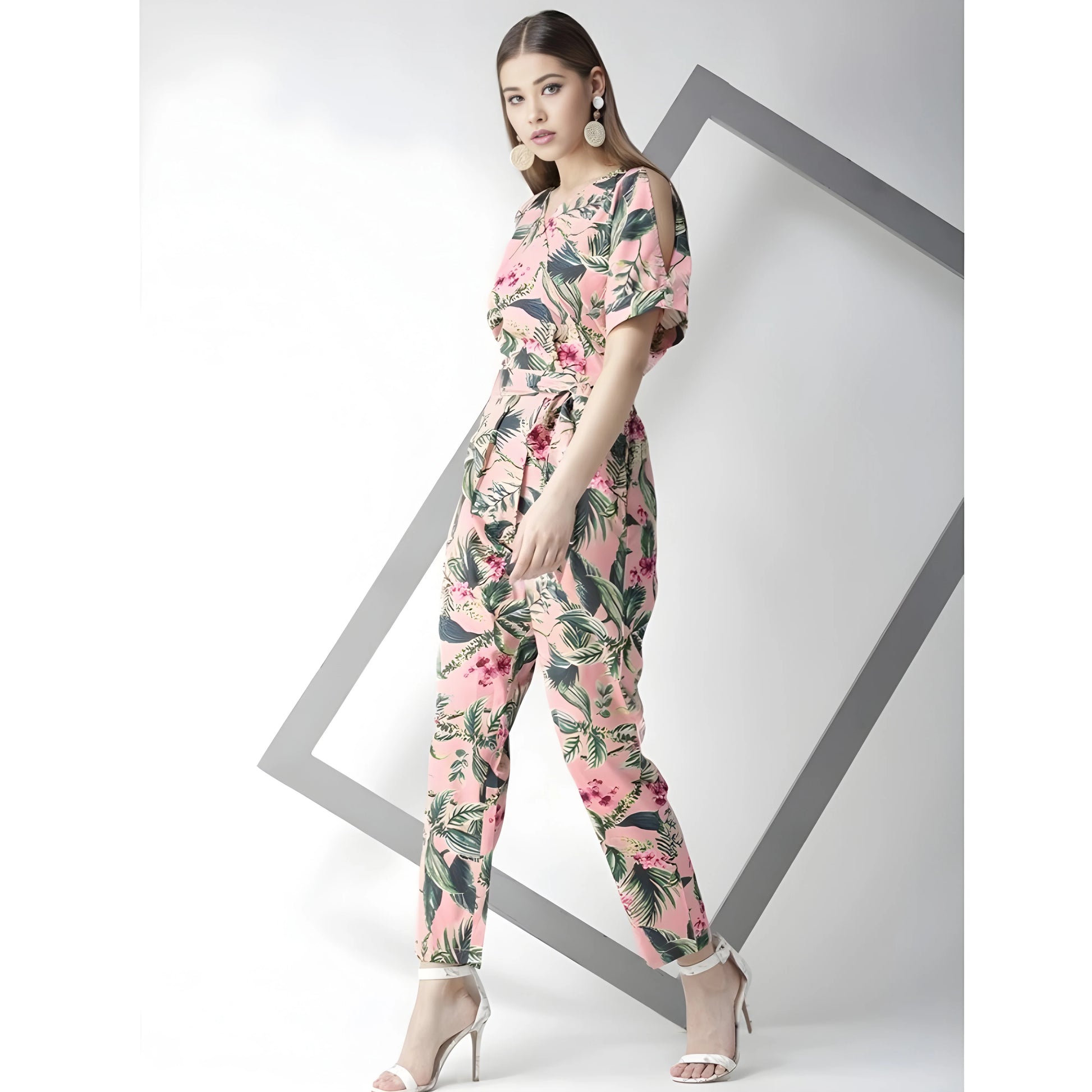 Mauve Floral Jumpsuit