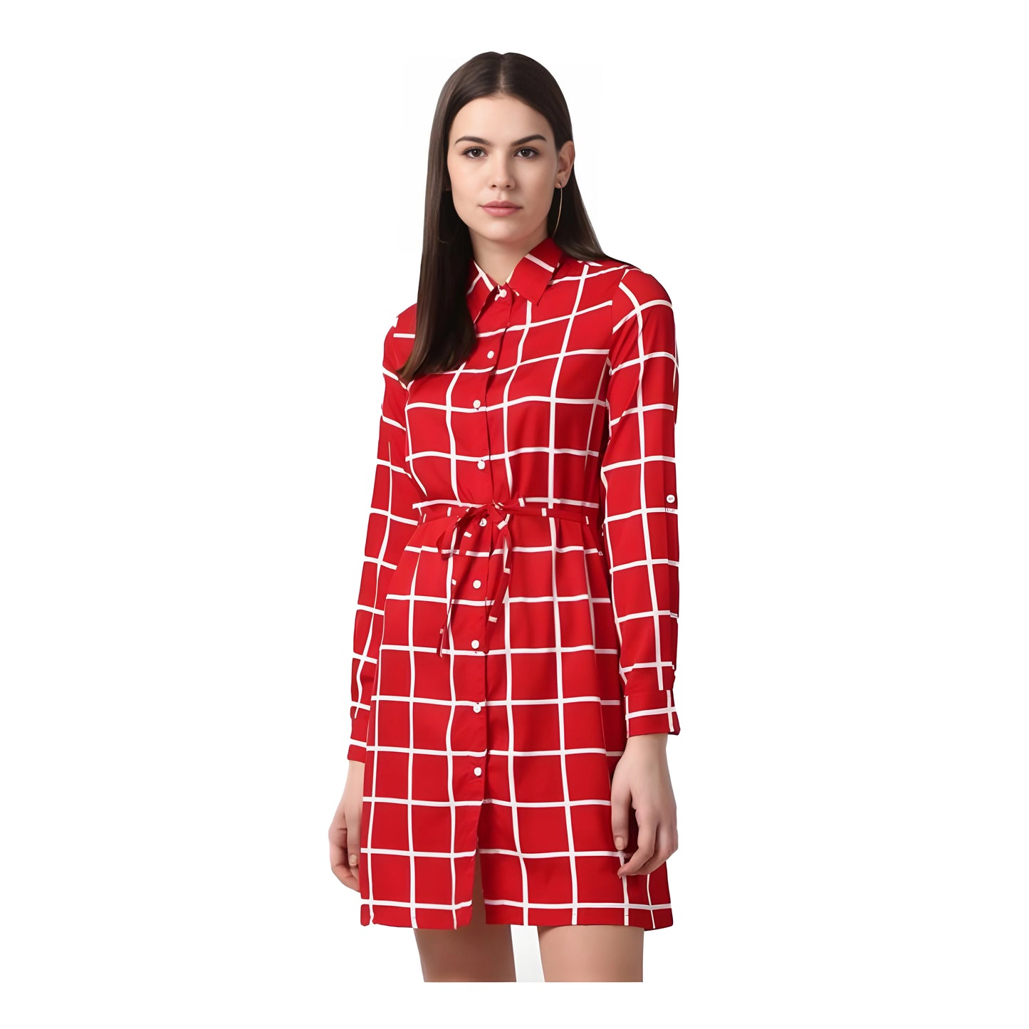 Brix Checkered Dress