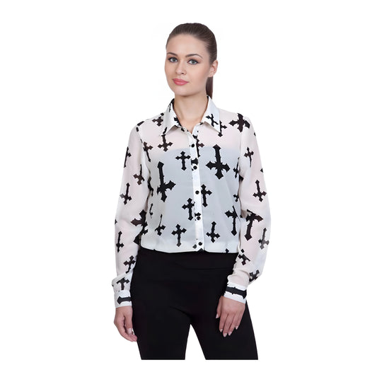 Ivory Printed Shirt