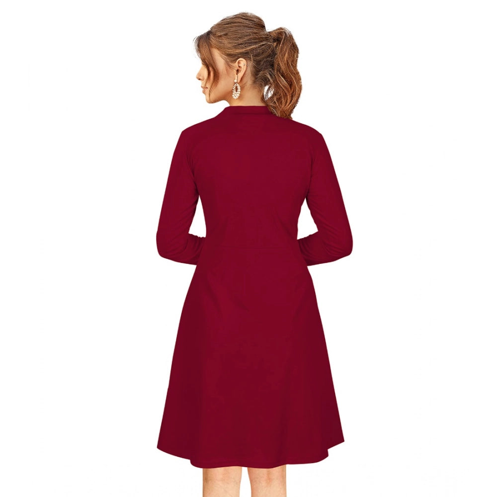 Maroon Dress 13 - Navura