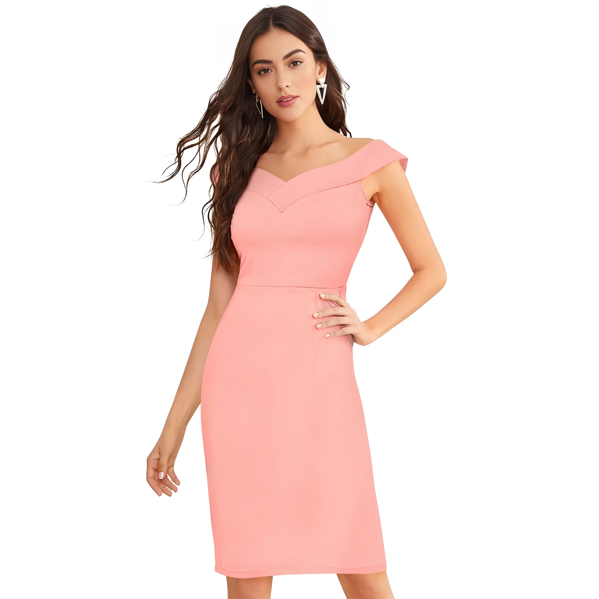 Copper Solid Dress