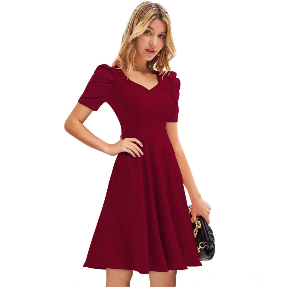 Maroon Dress 17 - Navura
