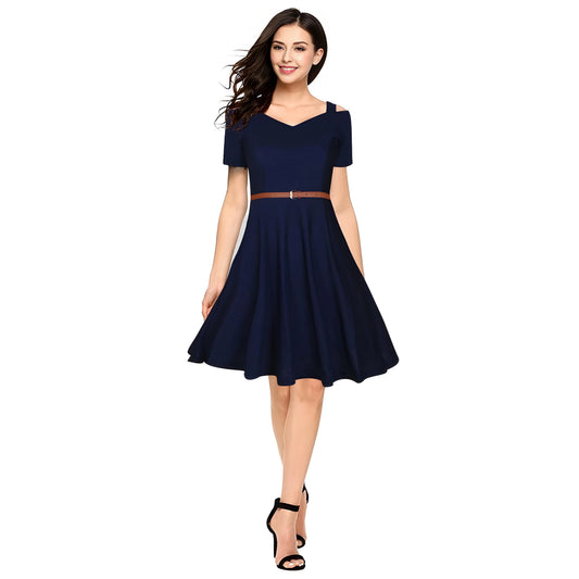 Kalina Solid Dress