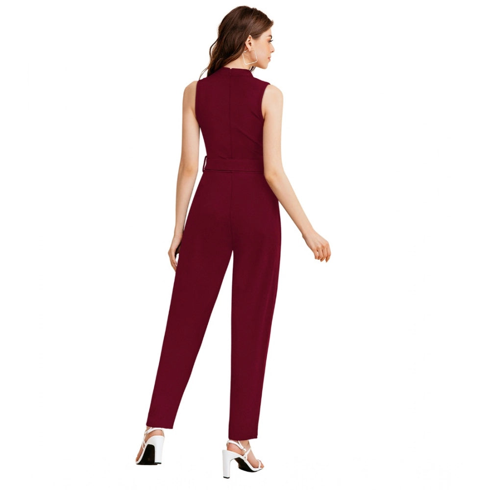 Maroon Jumpsuit - Navura