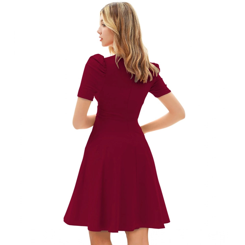 Maroon Dress 17 - Navura