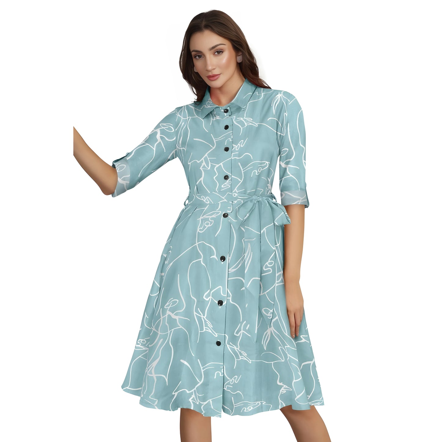 Delia Printed Dress