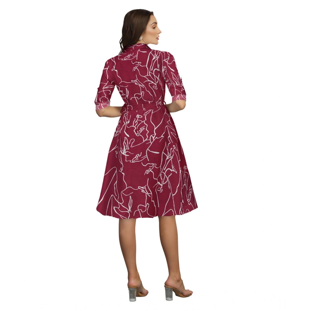 Maroon Dress 18 - Navura
