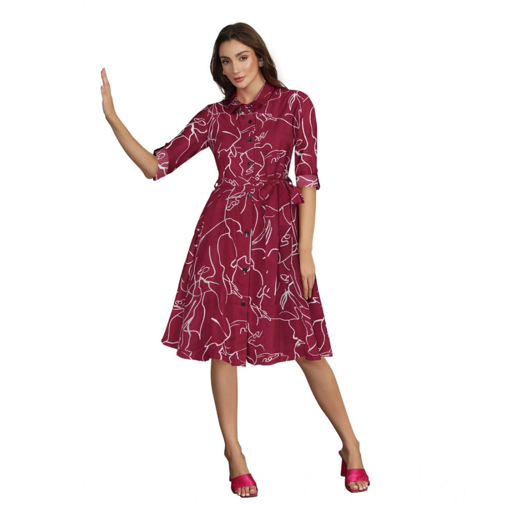 Maroon Dress 18 - Navura