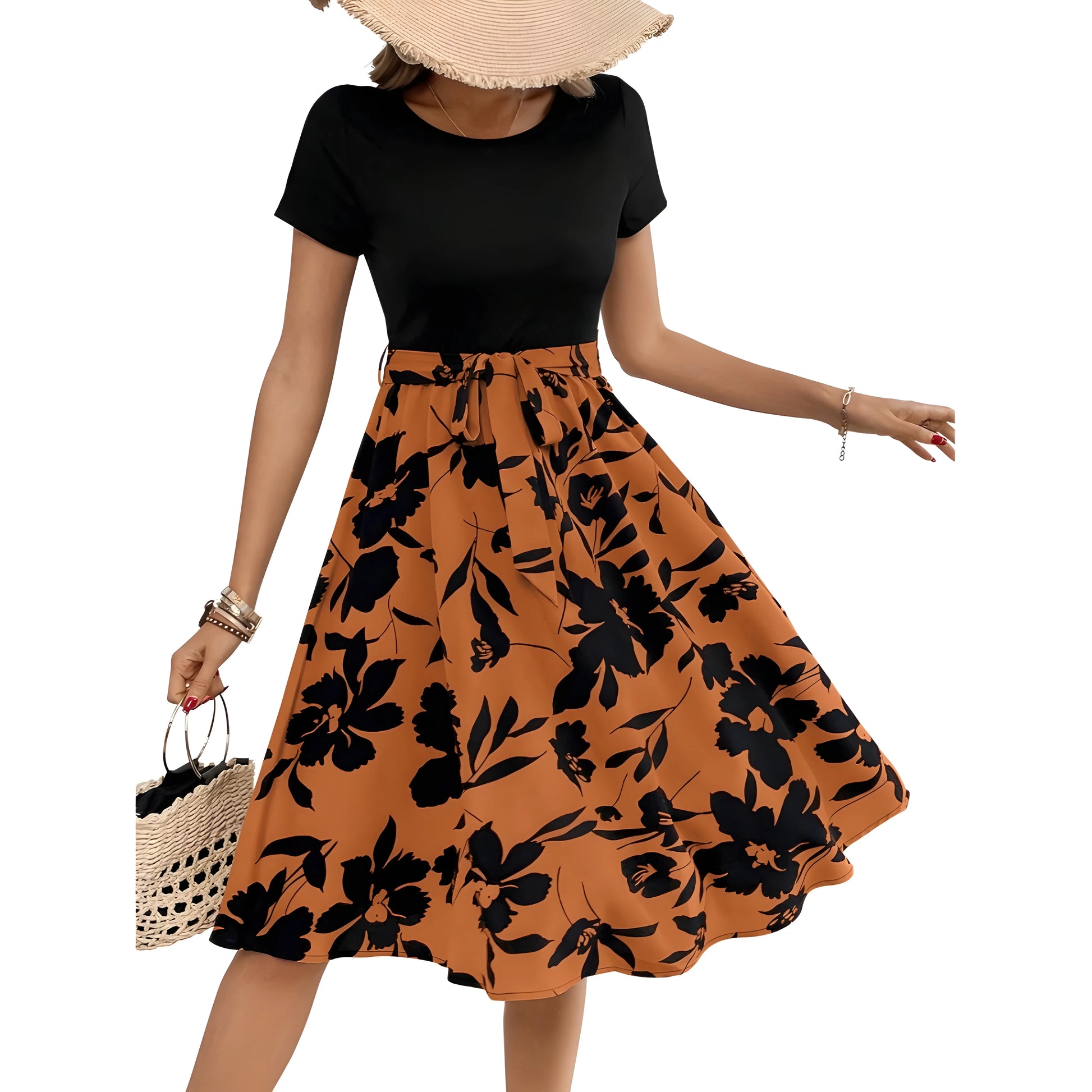 Elina Printed Dress