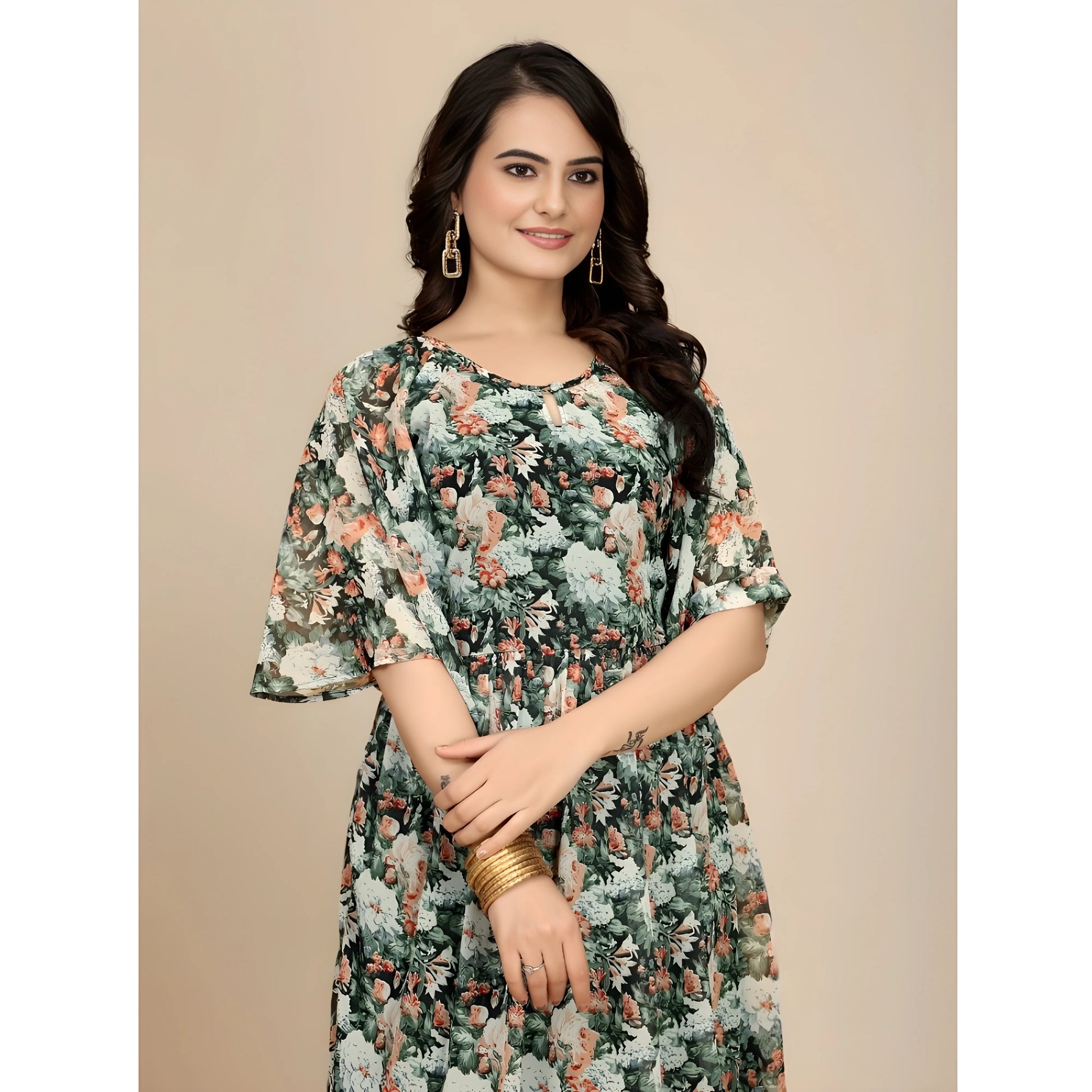 Enara Printed Dress