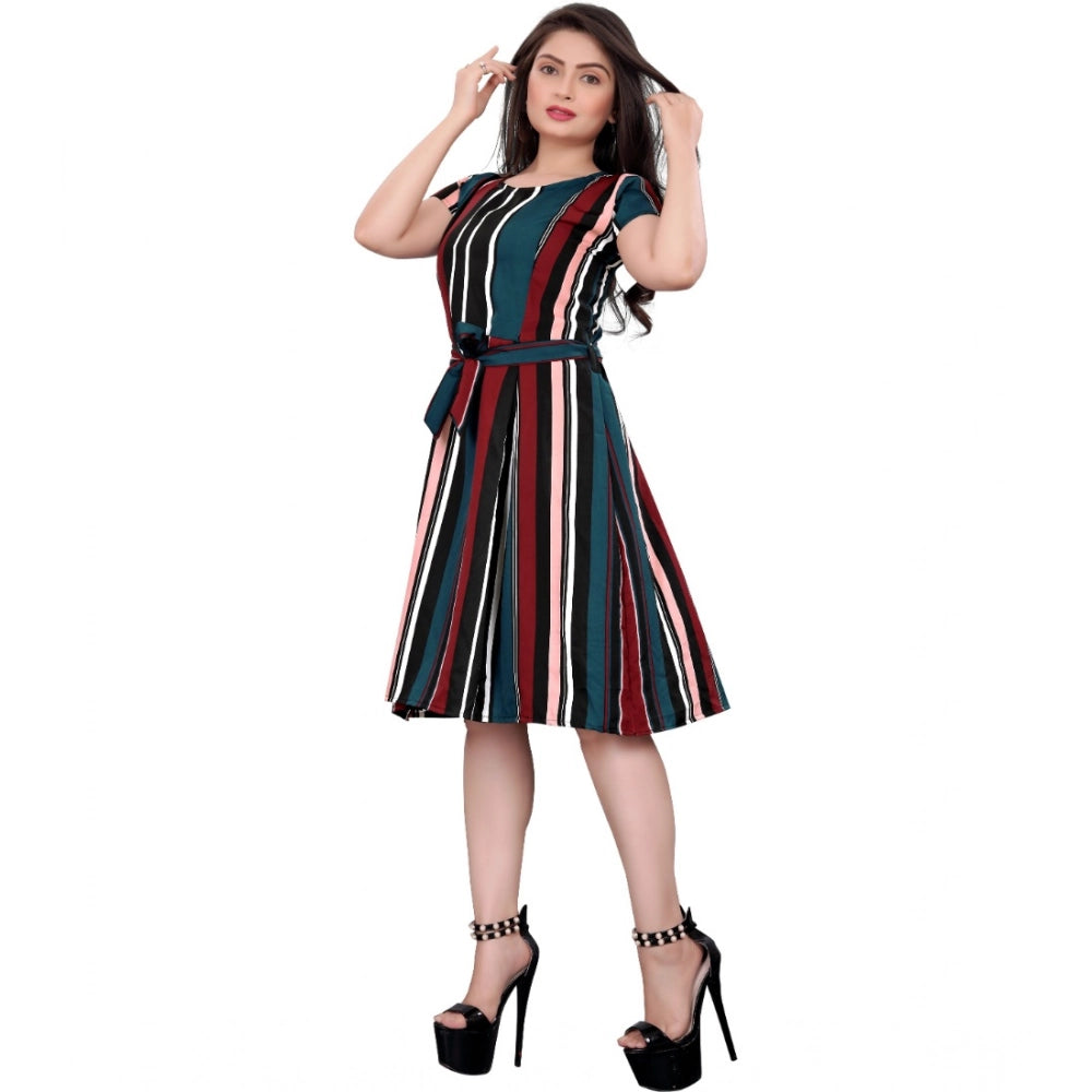 Crimson Azure Dress - Navura