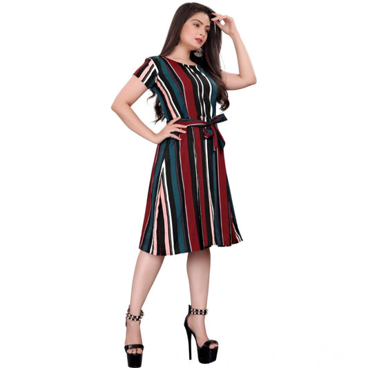 Crimson Azure Dress - Navura