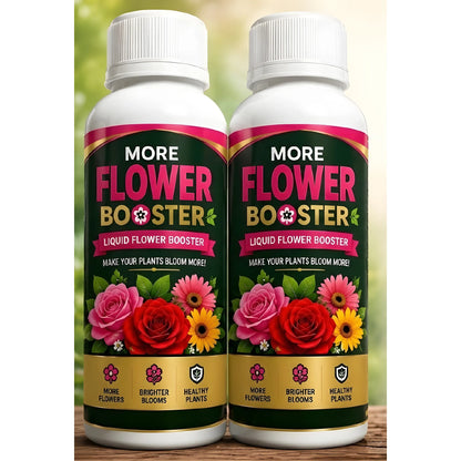 Signature Essential Pack of 2 Flower Growth Booster Liquid Fertilizer Bottles - 100 ML