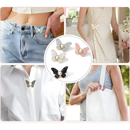 Prism Essential Pack of 2 Jeans Clip Butterfly