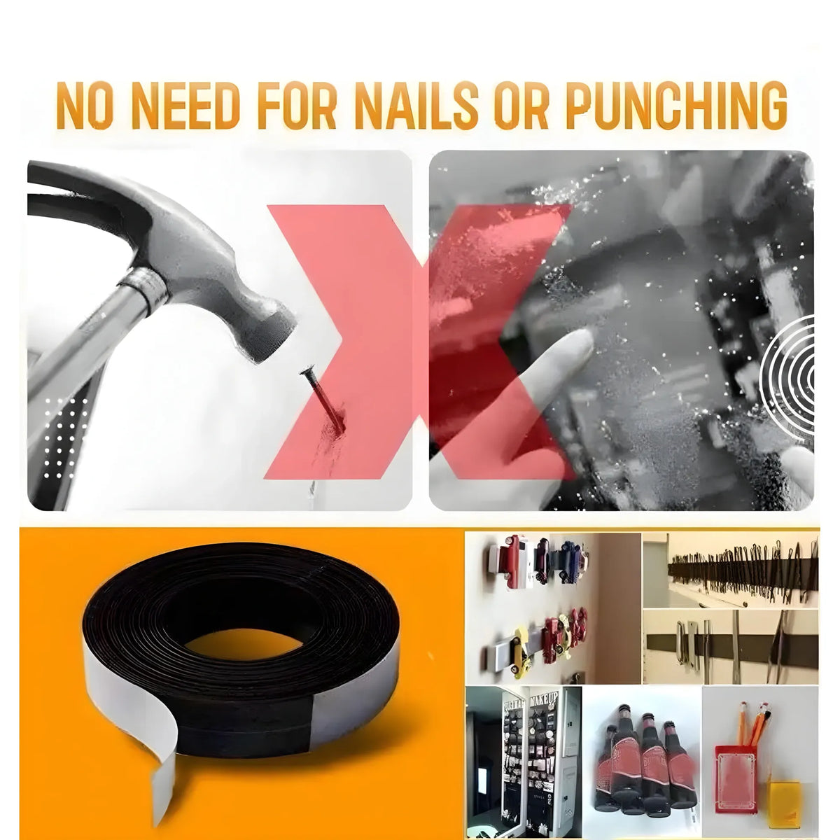 Onyx Essential Silicone Magnetic Tape 2CM*3Mtr