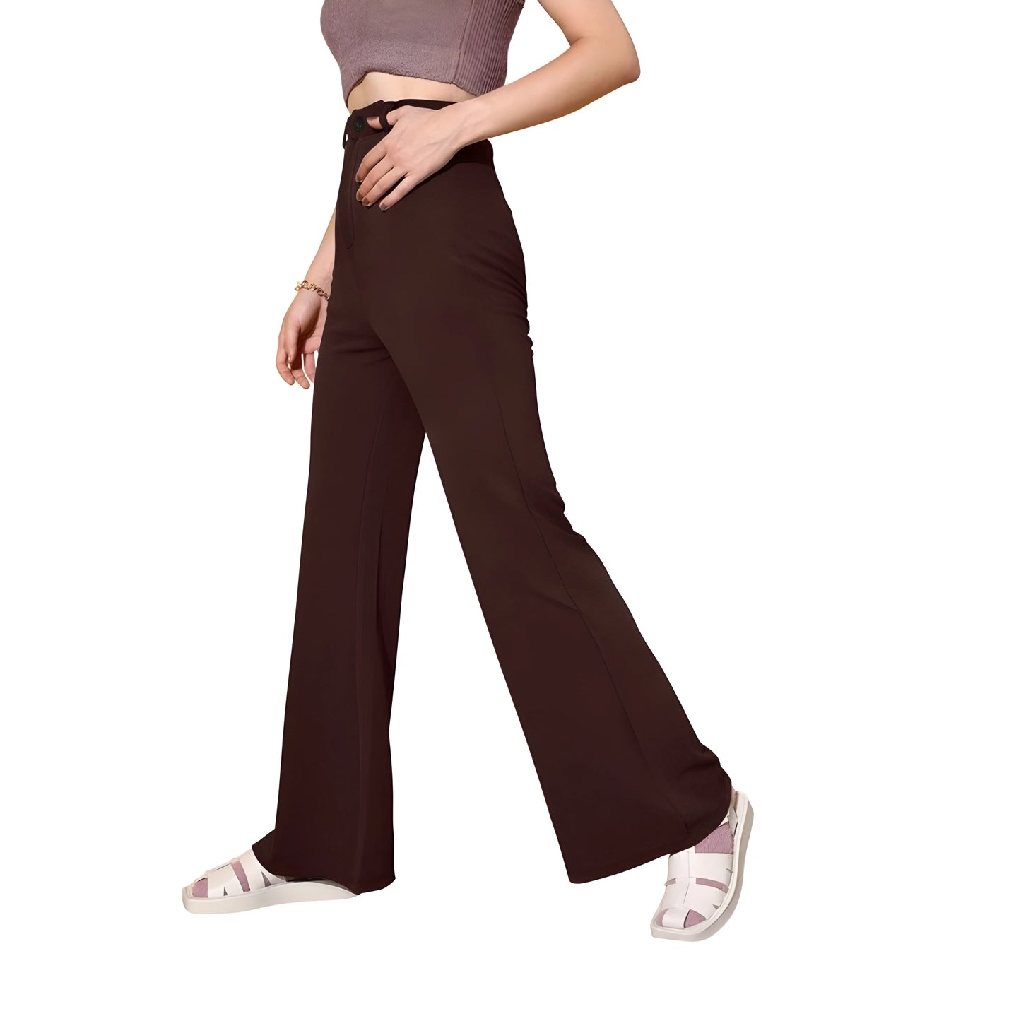 Liora Cow Pattern Trousers