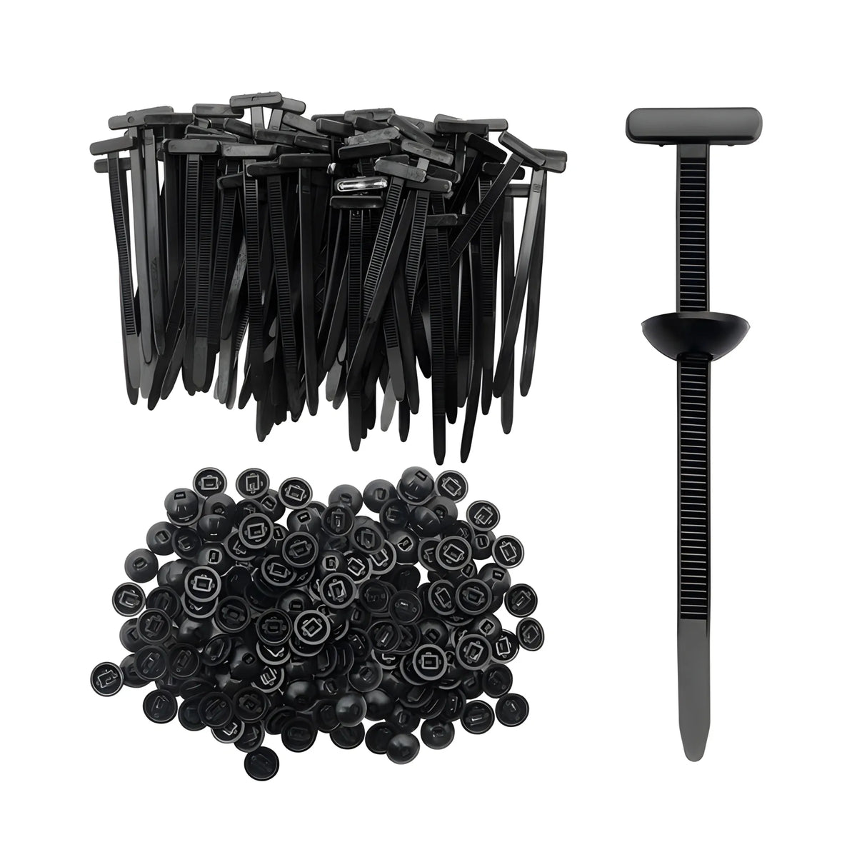 Onyx Essential Nylon 150 Pieces set Nylon Universal Cable Tie Buckle Set