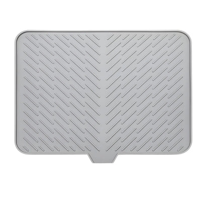 Slate Essential Silicone Dish Drying Mat Size 14*12 Inch