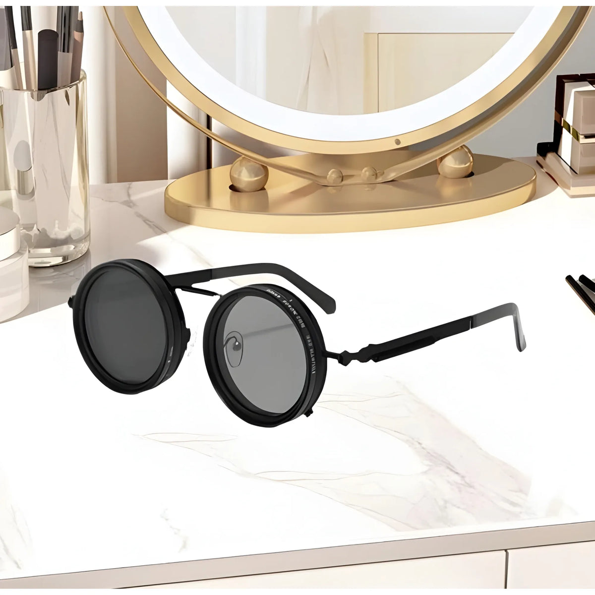 Onyx Essential Metal Adjustable Tint Sunglasses
