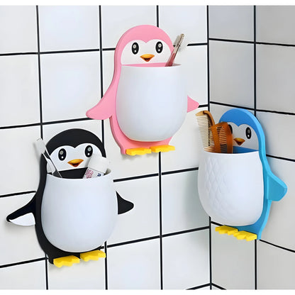 Prism Essential Wall Mounted Penguin Design Toothpaste Holder