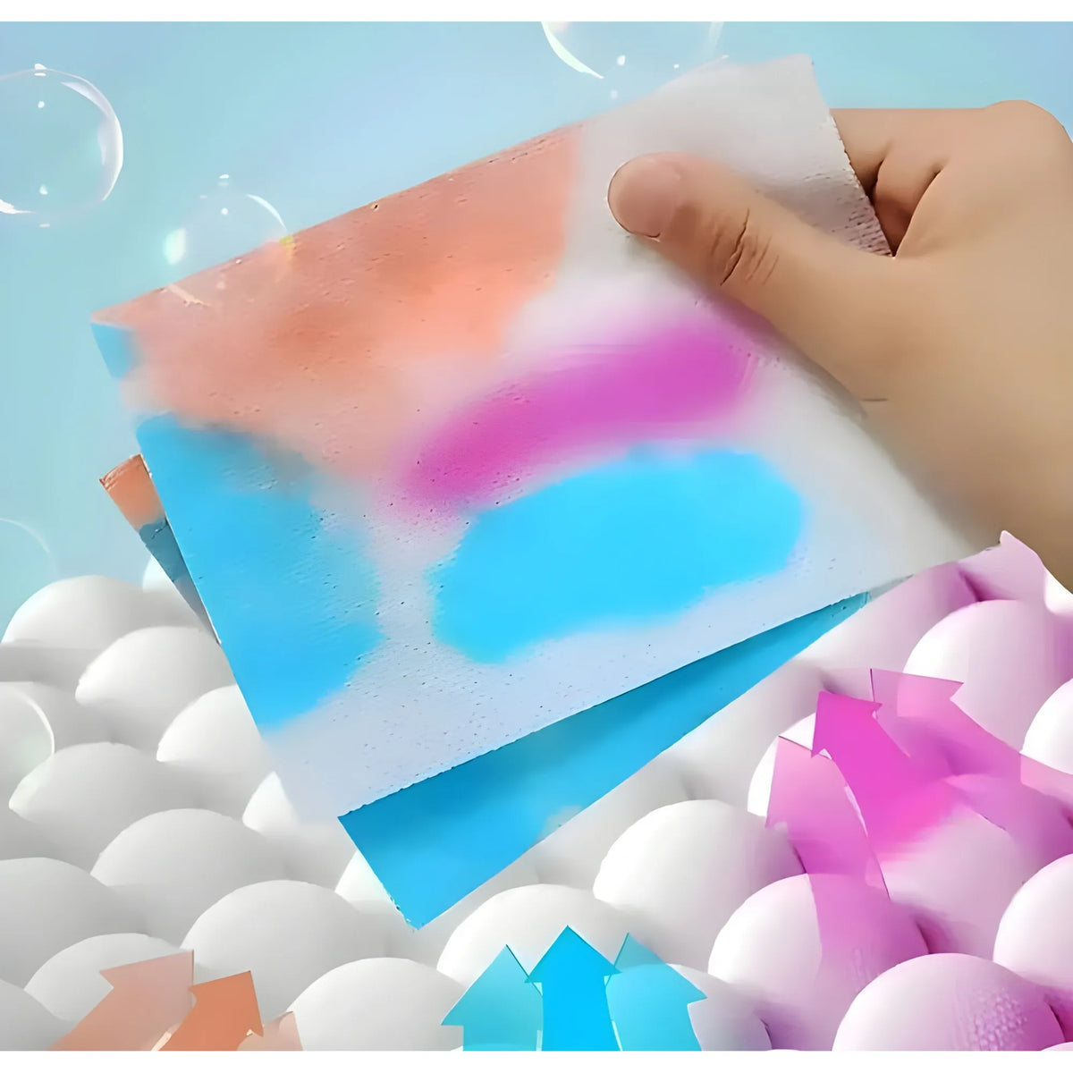Pearl Essential Polyester Synthetic Fiber Fabric Color Absorber 50 Sheets