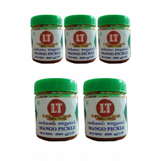 Pack of_5 100GM LT Mango Pickle Traditional Digestive Side Dish (Red)