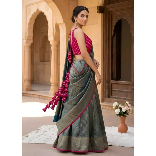 Vanya Silk Embellished Sweetheart Neck Sleeveless Readymade Padded Blouse