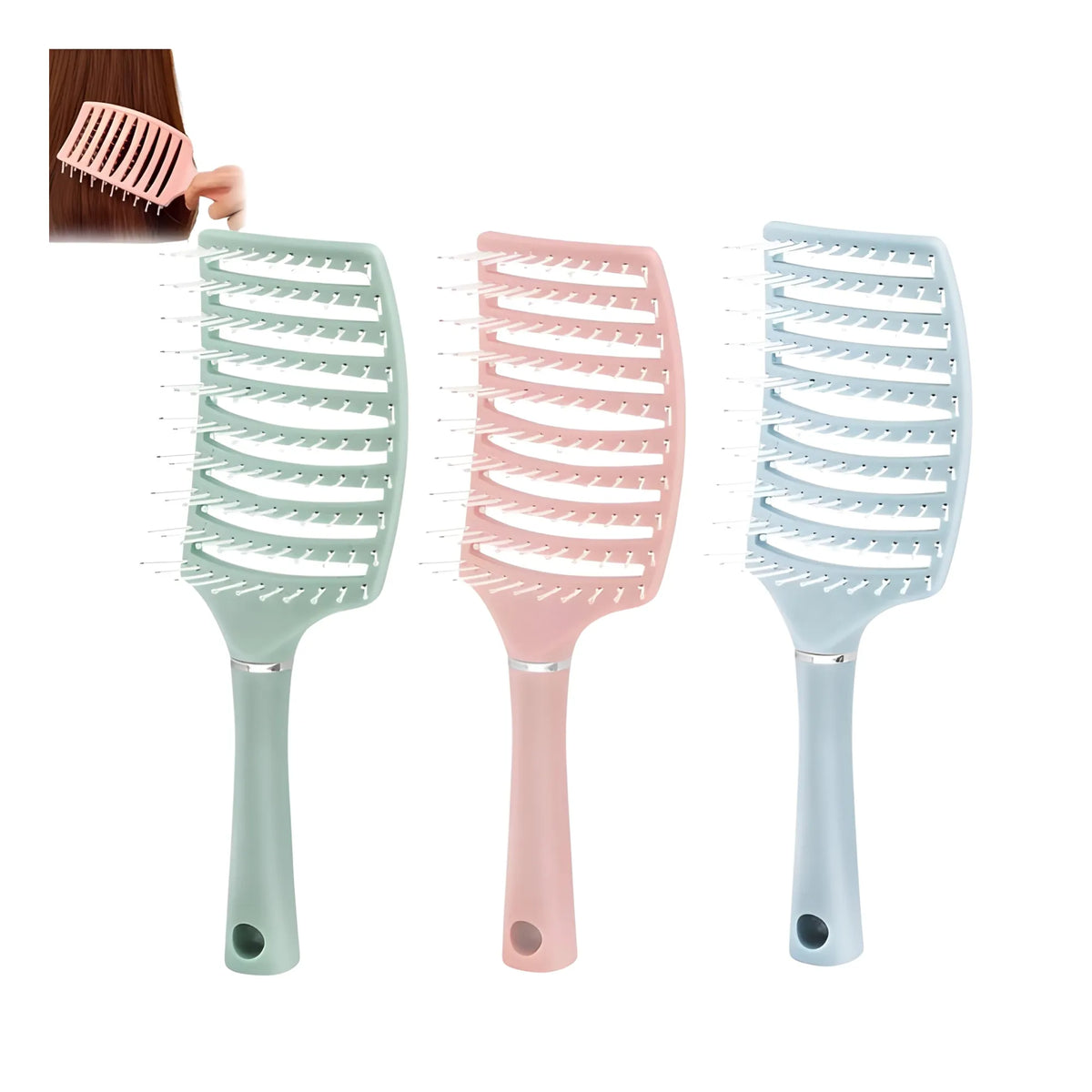 Prism Essential Plastic Detangling Hair Brush