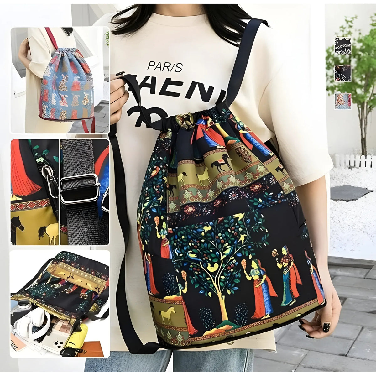 Prism Nylon-Polyester Printed Backpack