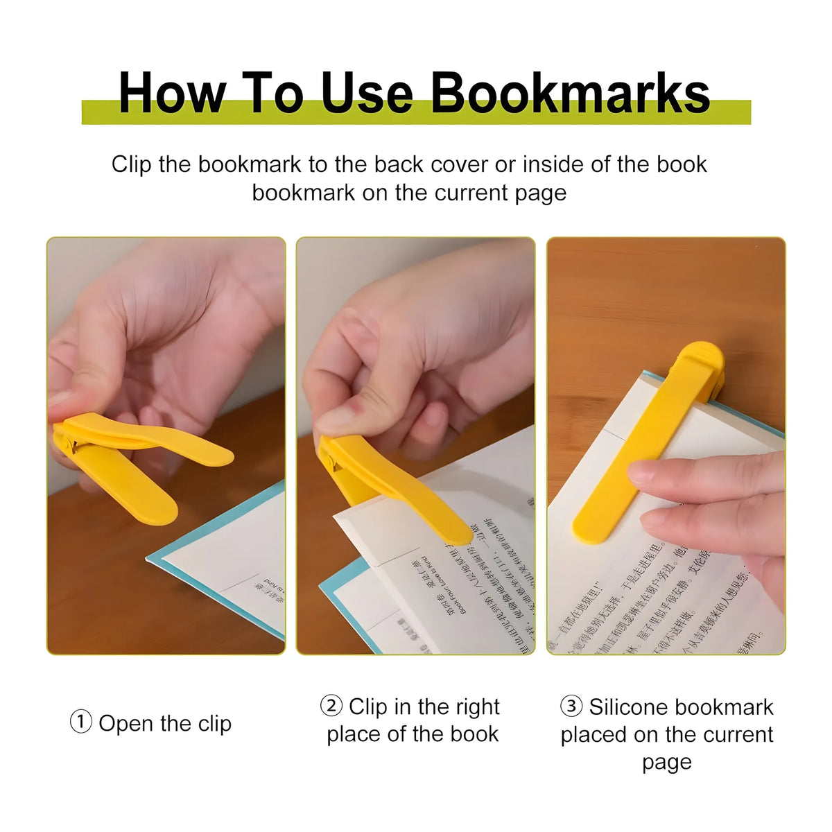 Prism Essential Silicone 3 pieces Set Smart Bookmark Clip