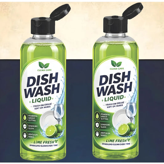 Pack of 2 Kitchen Cleaning Dishwash Liquid Bottles 100 ML