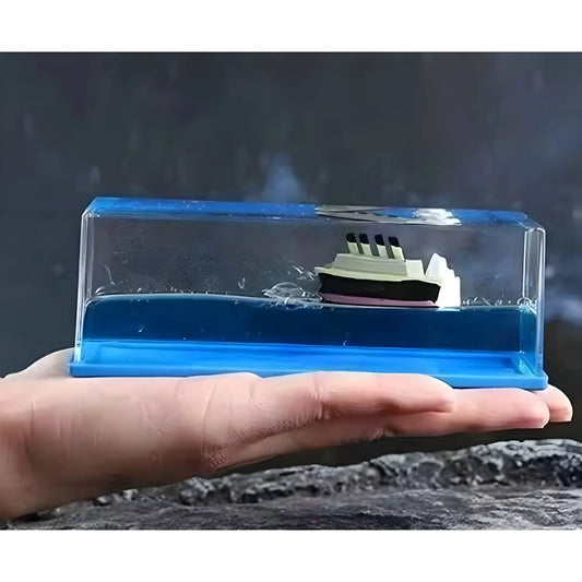 Decorative Liquid Wave Cruise Ship (Blue)