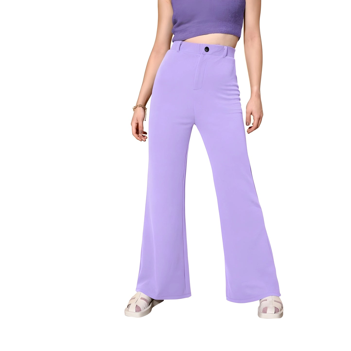 Lyra Cow Pattern Trousers
