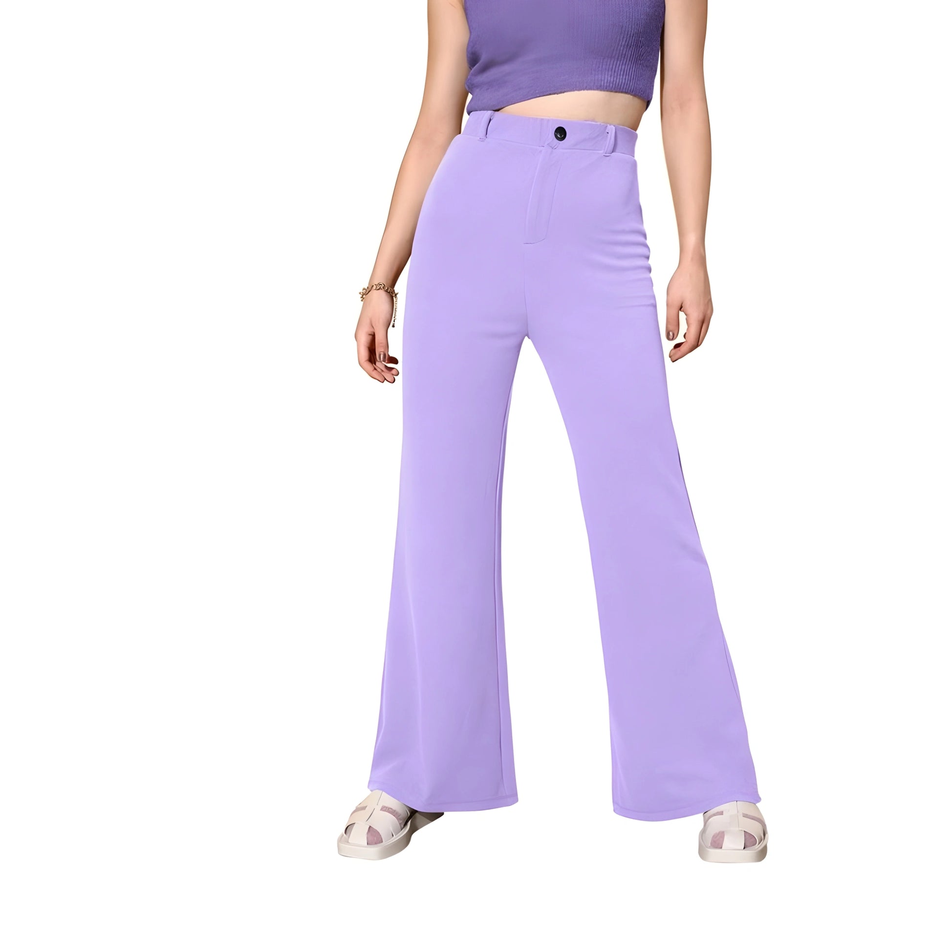 Lyra Cow Pattern Trousers