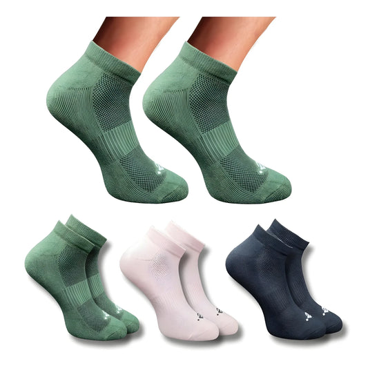 3_Pair Set Unisex Casual Cotton Printed Low Cut Socks (Multicolor)