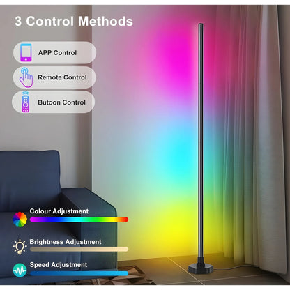 Prism Essential Aluminium Smart RGB LED Corner Lamp With App