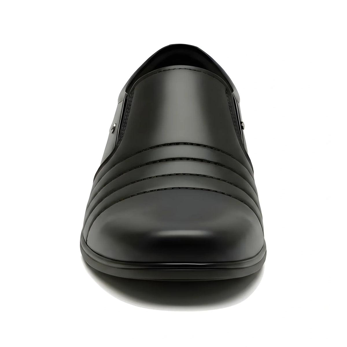 Onyx Men's Synthetic Leather Solid Slip-On Formal Shoes