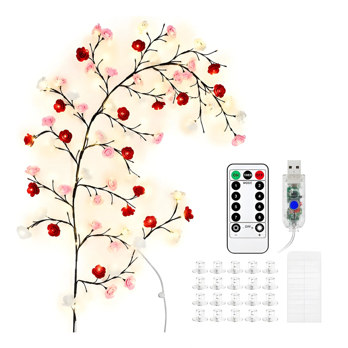 Prism Essential Plastic Rose Tree Light