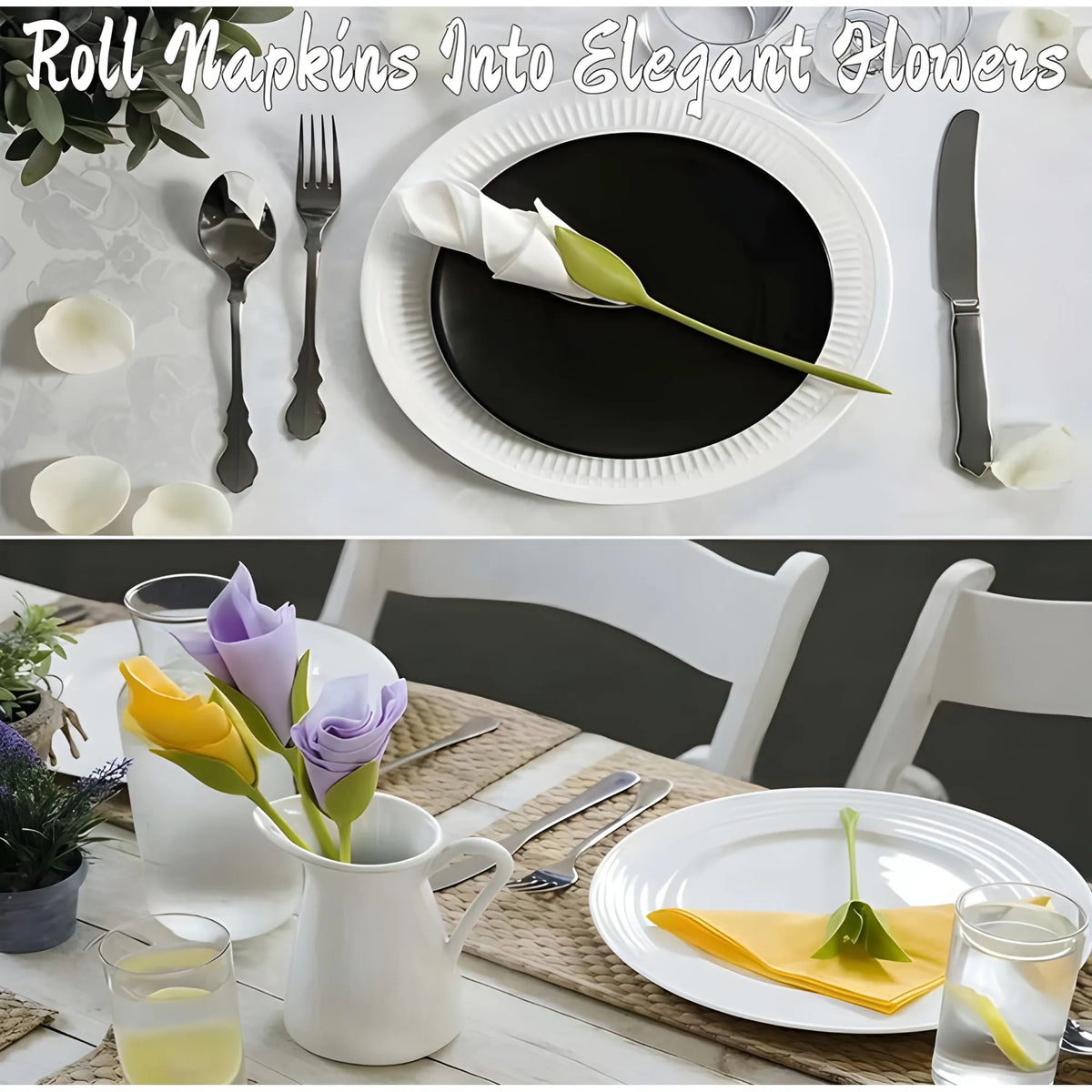 Jade Essential Plastic Flower Napkin Holder
