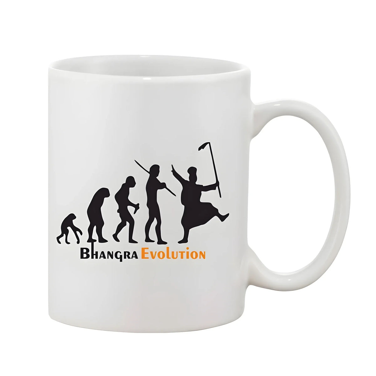 Printed Ceramic Coffee Mug - 1 Pieces, White, 11oz