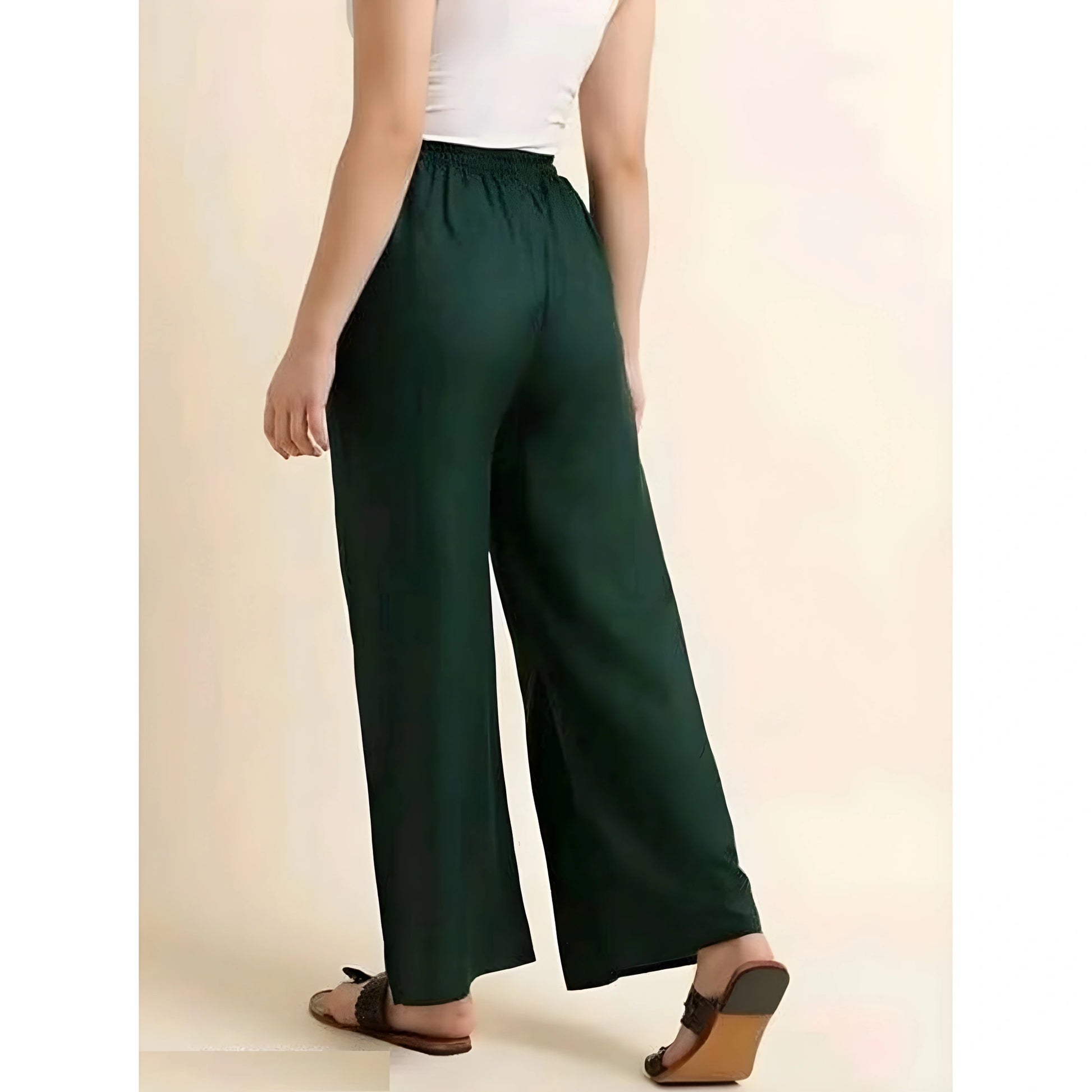 Zara Solid Palazzos