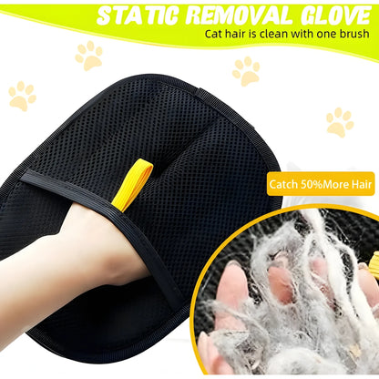 Saffron Essential Cat Dog Hair Remover Gloves