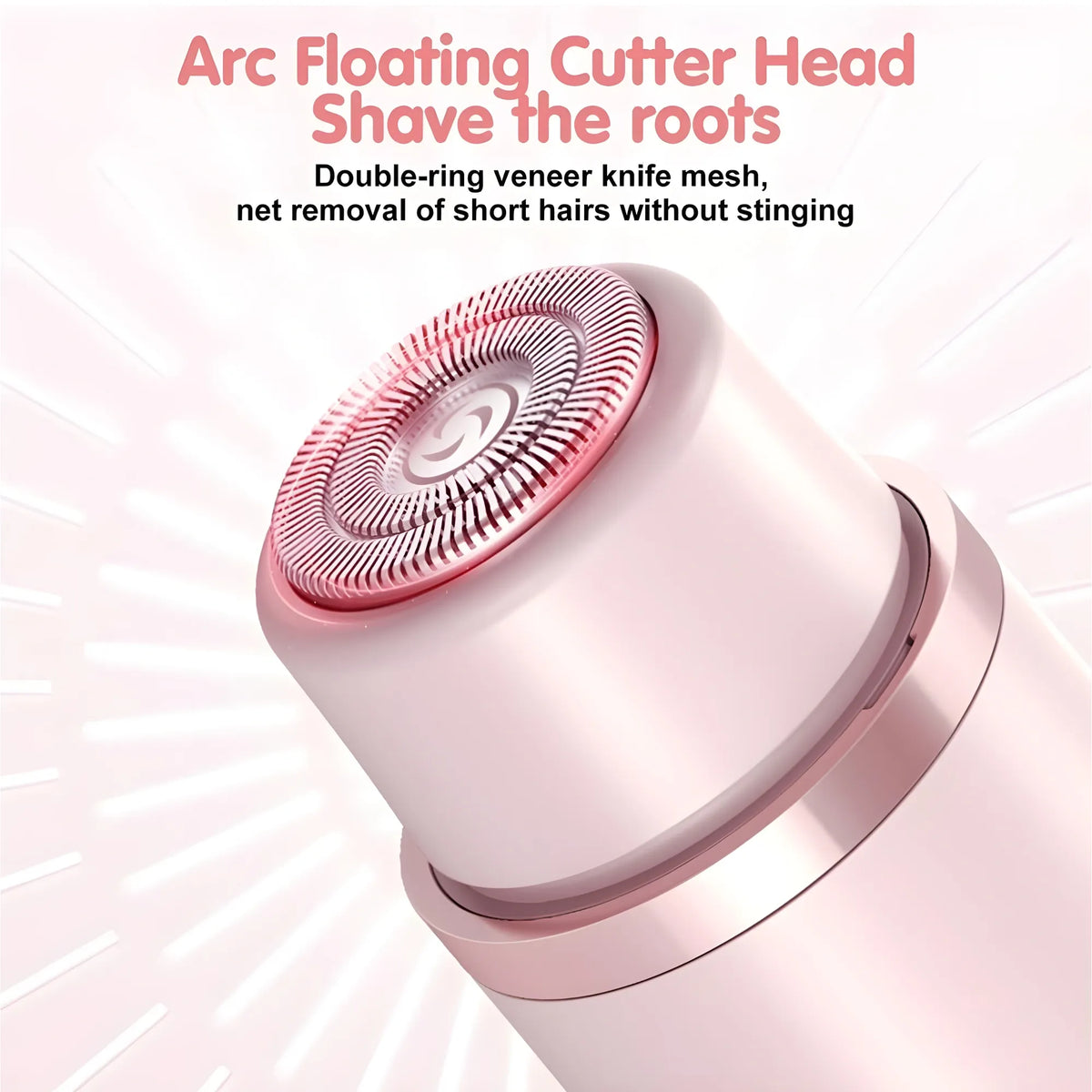 Rose Essential Plastic-Stainless Steel Dual Head Electric Shaver