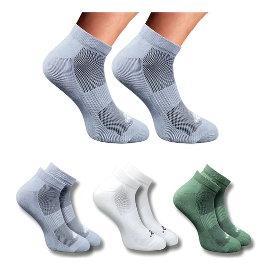 3_Pair Set Unisex Casual Cotton Printed Low Cut Socks (Multicolor)